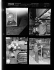 Re-photograph of unidentified Army General; Muchaits Assignment; New signs and parking meters (4 Negatives (February 24, 1955) [Sleeve 53, Folder c, Box 6]